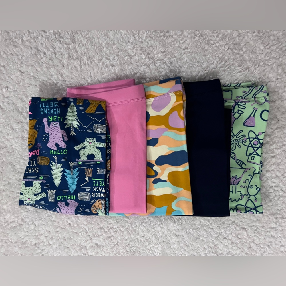 Girls Leggings Set of 5